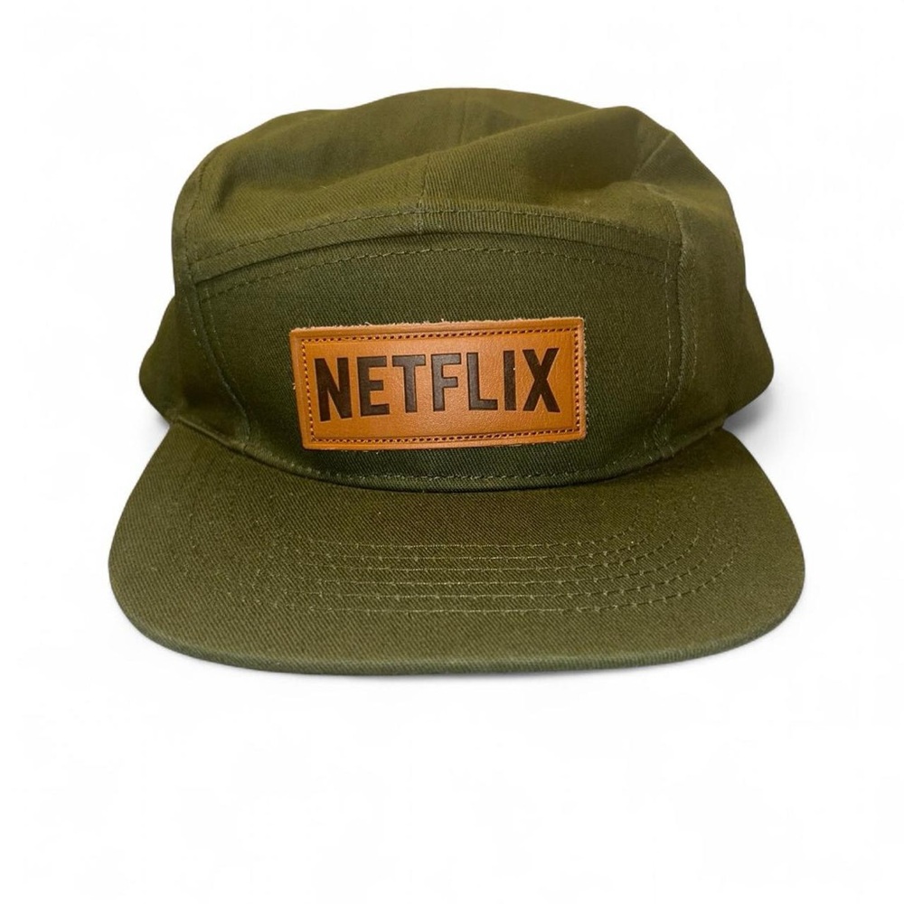 Netflix Army Green Hat with Tan Patch